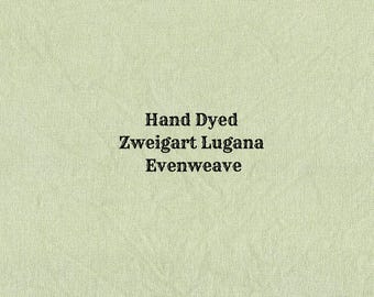Cactus Lugana Evenweave (LG-48) ~ Hand Dyed Zweigart Cross Stitch Fabric
