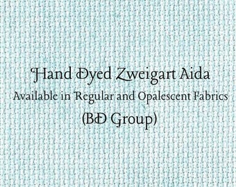 Mermaid's Tail Aida (Z-BDA-87) Hand Dyed Zweigart Cross Stitch Fabric
