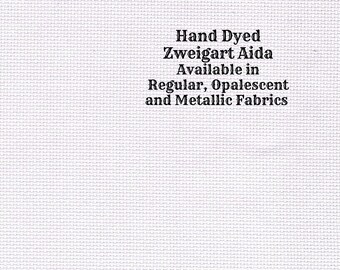 Violet Frost Aida (Z-DDA-28) Hand Dyed Zweigart Cross Stitch Fabric from Vintage NeedleArts ~ available in regular, opalescent and metallic