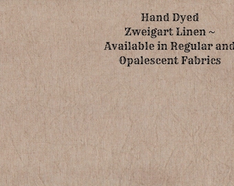 Gingerbread Linen (LN-99) ~ Hand Dyed Zweigart Cross Stitch Fabric from Vintage NeedleArts - available in regular and opalescent linen