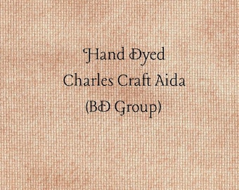 Chai Tea Latte Aida (CC-BDA-42) ~ Hand Dyed Charles Craft Cross Stitch Fabric