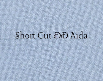 SHORT CUT - Periwinkle (DD) Hand Dyed Zweigart Aida Cross Stitch Fabric