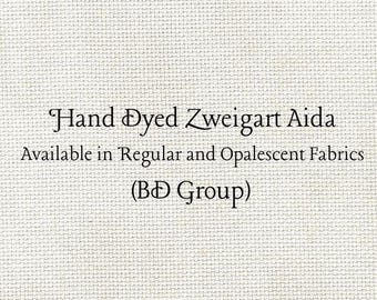 Oyster Beige Aida (Z-BDA-14) Hand Dyed Zweigart Cross Stitch Fabric