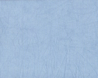 Aida SHORT CUT - Liberty Blue (DD Group) Hand Dyed Cross Stitch Fabric from Vintage NeedleArts