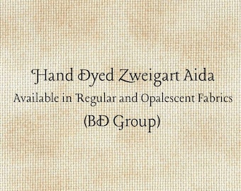 Caramel Creme Aida (Z-BDA-61) Hand Dyed Zweigart Cross Stitch Fabric