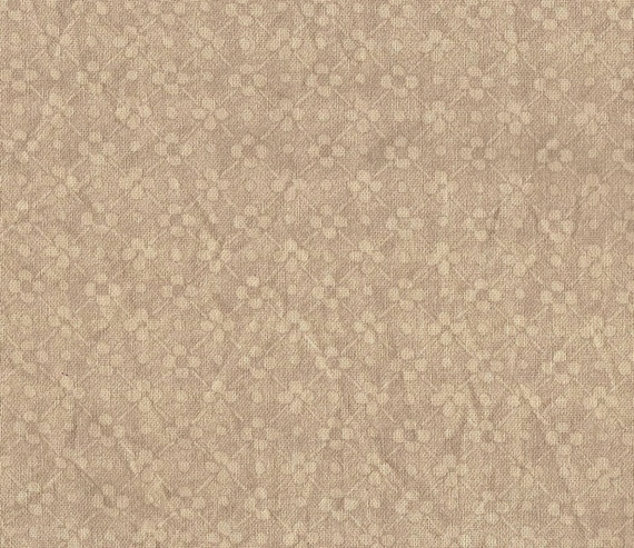 FAT QUARTER Kaffee gefärbter Blumen Stoff hand gefärbt 100