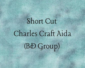 SHORT CUT - Turtle Bay (BD) Hand Dyed Charles Craft Aida Cross Stitch Fabric