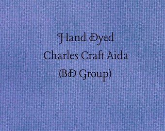 Galaxy Blue Aida (CC-BDA-77) ~ Hand Dyed Charles Craft Cross Stitch Fabric