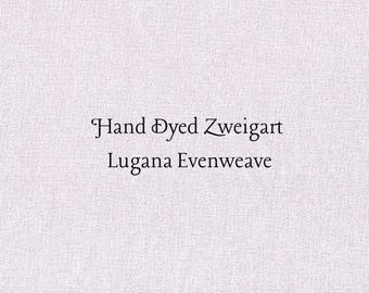 Violet Frost Lugana Evenweave (LG-28) Hand Dyed Zweigart Cross Stitch Fabric