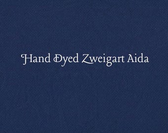 Midnight Aida (Z-DDA-116X) Hand Dyed Zweigart Cross Stitch Fabric