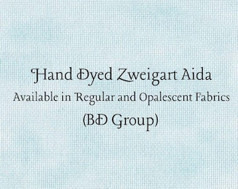 Glacier Aida (Z-BDA-93) Hand Dyed Zweigart Cross Stitch Fabric