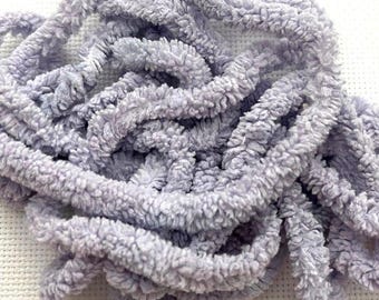 Lavender Frost Petite Chenille Trim (PC-82) by Vintage NeedleArts ~ hand dyed 2 continuous yards