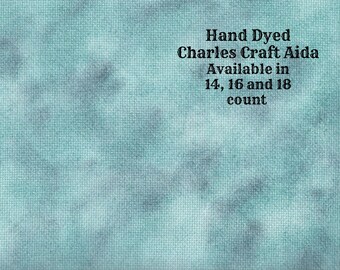 Turtle Bay Aida (CC-BDA-87-59-113-PT) ~ Hand Dyed Charles Craft Cross Stitch Fabric from Vintage NeedleArts