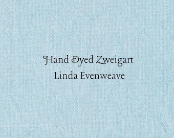 Frozen Linda Evenweave (LND-7) Hand Dyed Zweigart Cross Stitch Fabric
