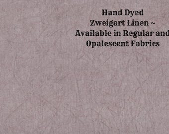 Hot Cocoa Linen (LN-114) ~ Hand Dyed Zweigart Cross Stitch Fabric from Vintage NeedleArts - available in regular and opalescent linen