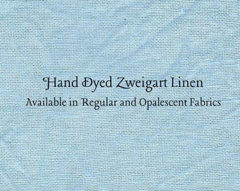 Summer Sky Linen (LN-88) ~ Hand Dyed Zweigart Cross Stitch Fabric