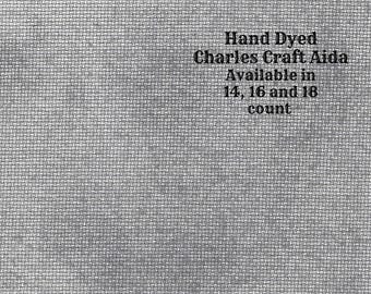 Tin Soldier Aida (CC-BDA-3) ~ Hand Dyed DMC/Charles Craft Cross Stitch Fabric from Vintage NeedleArts
