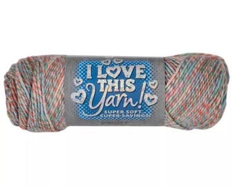 I Love This Yarn Print (Bloomtique) ~ super soft machine washable 100% acrylic