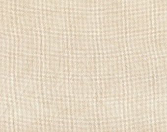 SHORT CUT - Cafe au Lait (DD) Hand Dyed Zweigart Aida Cross Stitch Fabric from Vintage NeedleArts