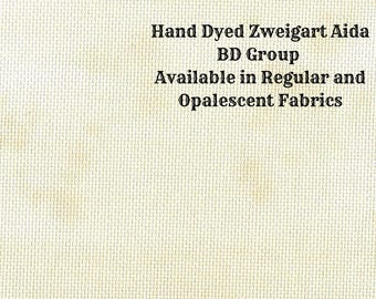 Almond Butter Aida (Z-BDA-56) Hand Dyed Zweigart Cross Stitch Fabric