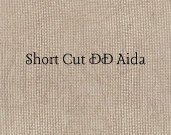 SHORT CUT - Milk Chocolate (DD) Hand Dyed Zweigart Aida Cross Stitch Fabric