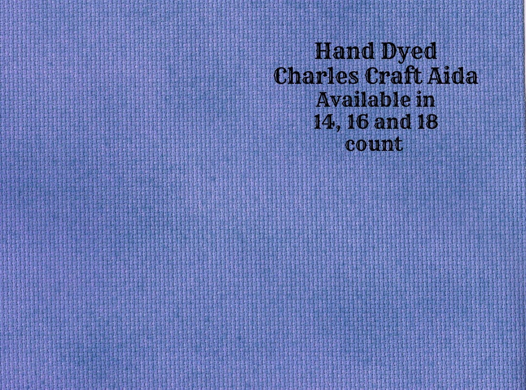 Galaxy Blue Aida (CC-BDA-77) ~ Hand Dyed Dmc/charles Craft Cross