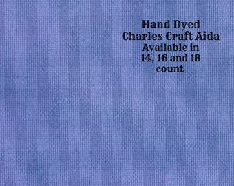 Galaxy Blue Aida (CC-BDA-77) ~ Hand Dyed DMC/Charles Craft Cross Stitch Fabric from Vintage NeedleArts