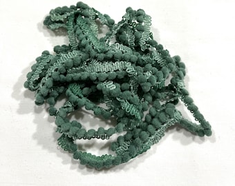 Rainforest Mini Pom Pom Trim (MPP-115) by Vintage NeedleArts ~ hand-dyed 2 continuous yards