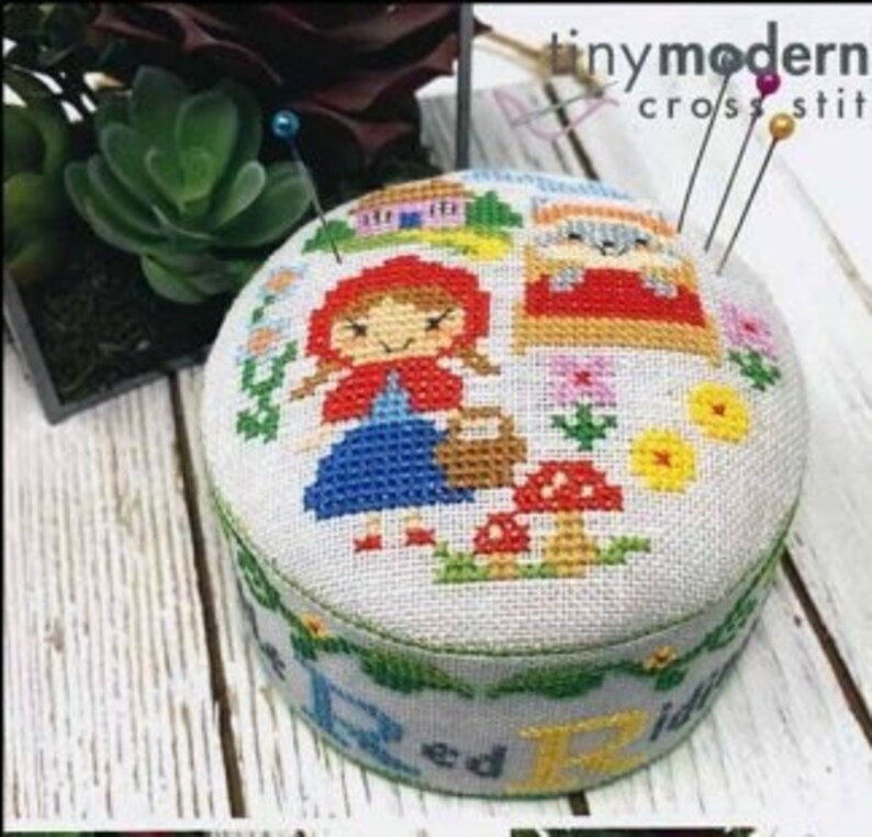 CLEARANCE Little Red Riding Hood Fairy Tale Pin Cushion by Tiny