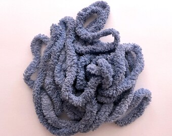 Periwinkle Petite Chenille Trim (PC-116) by Vintage NeedleArts ~ hand dyed 2 continuous yards
