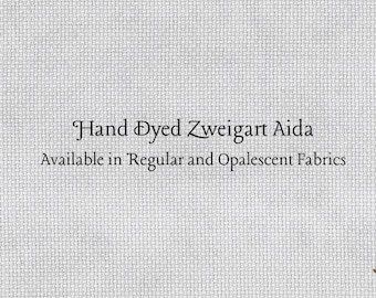 Silvery Star Aida (Z-BDA-30) Hand Dyed Zweigart Cross Stitch Fabric