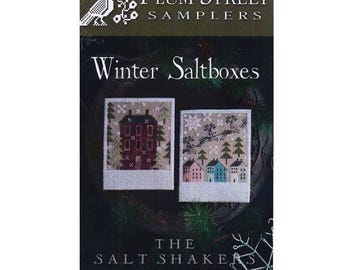 PAPER CHART - Winter Saltboxes from Plum Street Samplers - cross stitch design