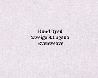 Violet Frost Lugana Evenweave (LG-28) Hand Dyed Zweigart Cross Stitch Fabric
