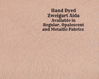 Copper Penny Aida (Z-DDA-110) Hand Dyed Zweigart Cross Stitch Fabric from Vintage NeedleArts ~ available in regular, opalescent and metallic