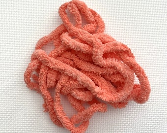 Coral Petite Chenille Trim (PC-71) by Vintage NeedleArts ~ hand dyed 2 continuous yards