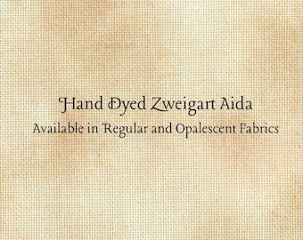 Parchment Aida (Z-BDA-11-100-PT) Hand Dyed Zweigart Cross Stitch Fabric