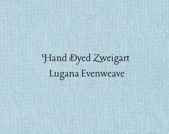Frozen Lugana Evenweave (LG-7) Hand Dyed Zweigart Cross Stitch Fabric