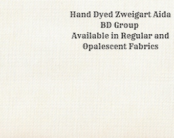 Magnolia Aida (Z-BDA-33) Hand Dyed Zweigart Cross Stitch Fabric