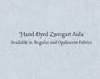 Denim Aida (Z-DDA-17) Hand Dyed Zweigart Cross Stitch Fabric