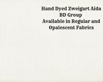 Crema Aida (Z-BDA-10) Hand Dyed Zweigart Cross Stitch Fabric