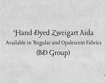 Silvery Star Aida (Z-BDA-30) Hand Dyed Zweigart Cross Stitch Fabric