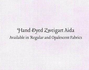 Violet Frost Aida (Z-BDA-28) Hand Dyed Zweigart Cross Stitch Fabric