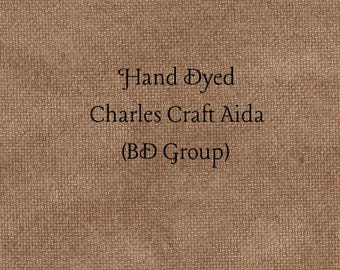 Gingerbread Aida (CC-BDA-99) ~ Hand Dyed Charles Craft Cross Stitch Fabric