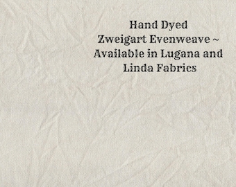 Khaki Evenweave (LG/LND-38) Hand Dyed Zweigart Cross Stitch Fabric from Vintage NeedleArts ~ available in Lugana and Linda fabrics