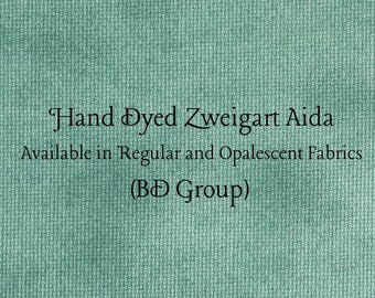 Spruce Aida (Z-BDA-63) Hand Dyed Zweigart Cross Stitch Fabric