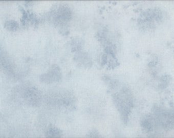 SHORT CUT - Bluebird (BD) Hand Dyed Zweigart Aida Cross Stitch Fabric from Vintage NeedleArts