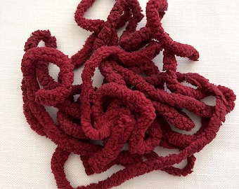 Candy Apple Red Petite Chenille Trim (PC-SC-95) by Vintage NeedleArts ~ hand dyed 2 continuous yards