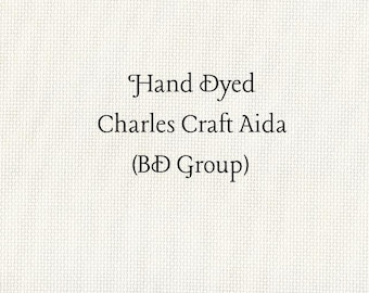 Winter White Aida (CC-BDA-89) ~ Hand Dyed Charles Craft Cross Stitch Fabric