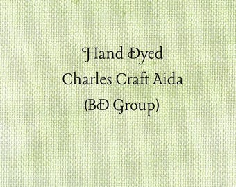 Sweet Grass Aida (CC-BDA-12) ~ Hand Dyed Charles Craft Cross Stitch Fabric