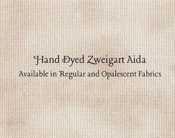 Beige Aida (Z-BDA-97) Hand Dyed Zweigart Cross Stitch Fabric